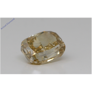 Cushion Cut Loose Diamond (1.69 Ct,Natural Fancy Brownish Yellow Color,Si3 Clarity) Gia Certified