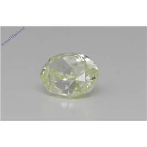 Oval Cut Loose Diamond (1.01 Ct,Fancy Light Green Yellow Color,Si2 Clarity) Gia Certified