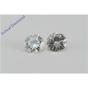 A Pair of Round Cut Loose Diamonds (0.55 Ct, I Color, SI1 Clarity)