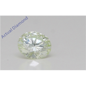 Round Cut Loose Diamond (0.26 Ct,Natural Light Yellow-Green Color,Si1 Clarity) GIA Certified