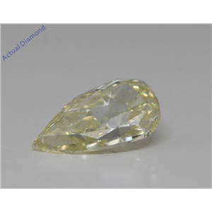 Pear Cut Loose Diamond (2.2 Ct,Fancy Light Yellow Color,Si1 Clarity) GIA Certified