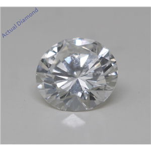 Round Cut Loose Diamond (0.54 Ct,H Color,Si1 Clarity) GIA Certified
