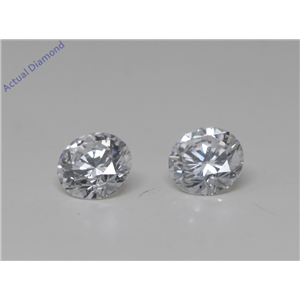 A Pair Of Round Cut Loose Diamonds (0.62 Ct,D Color,Vvs1- Vvs2 Clarity) GIA Certified