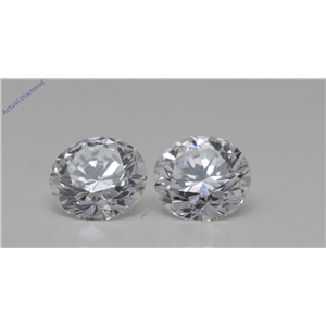 A Pair Of Round Cut Loose Diamonds (1 Ct,D-E Color,Vvs1-Vs1 Clarity) GIA Certified