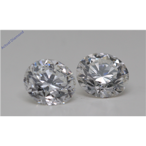 A Pair Of Round Cut Loose Diamonds (1.01 Ct,H Color,Vvs2-Vs2 Clarity) GIA Certified