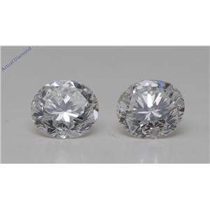 A Pair Of Round Cut Loose Diamonds (1.01 Ct,I Color,Vvs2-Vs1 Clarity) GIA Certified