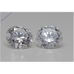 A Pair Of Round Cut Loose Diamonds (1.46 Ct,F-D Color,Vs2 Clarity) GIA Certified