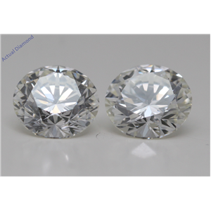 A Pair Of Cut Loose Diamonds (2.01 Ct,J Color,Vs2-Si1 Clarity) GIA Certified