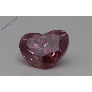 Heart Cut Loose Diamond (0.76 Ct,Purple(Irradiated) Color,Vs1 Clarity) IGL Certified