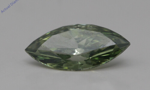 Marquise Cut Loose Diamond (1.05 Ct,Olive Green(Irradiated) Color,Vs1 Clarity)