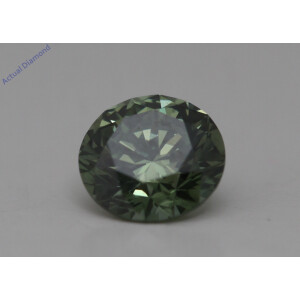 Round Cut Loose Diamond (0.91 Ct,Green(Irradiated) Color,Vs1 Clarity)