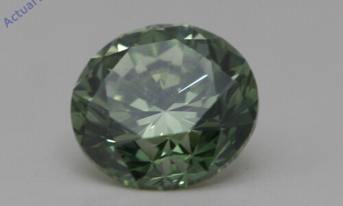 Round Cut Loose Diamond (0.7 Ct,Green(Irradiated) Color,Vs1 Clarity)