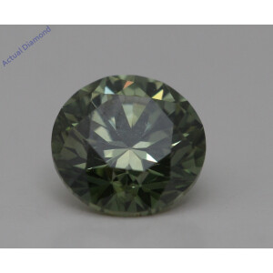 Round Cut Loose Diamond (1.01 Ct,Green(Irradiated) Color,Vs1 Clarity)