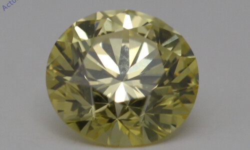 Round Cut Loose Diamond (1.02 Ct,Yellow(Irradiated) Color,Si2 Clarity) GIA Certified