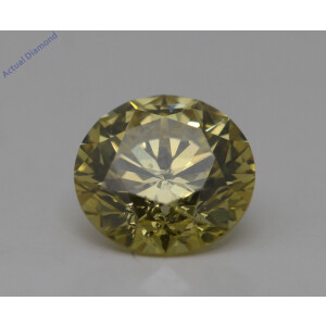 Round Cut Loose Diamond (1.01 Ct,Yellow(Irradiated) Color,Vs1 Clarity) GIA Certified