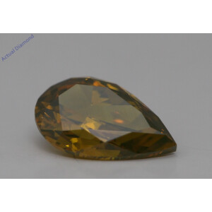 Pear Cut Loose Diamond (1.07 Ct,Brown(Irradiated) Color,Vvs2 Clarity)
