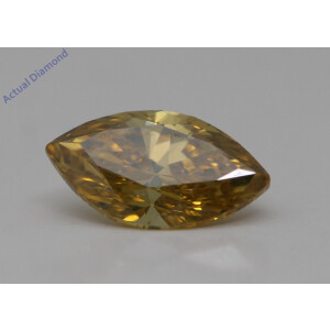 Marquise Cut Loose Diamond (0.71 Ct,Cognac Brown(Irradiated) Color,Vs2 Clarity)
