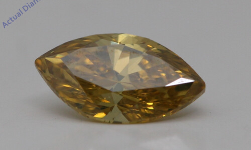 Marquise Cut Loose Diamond (0.71 Ct,Cognac Brown(Irradiated) Color,Vs2 Clarity)