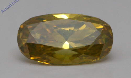 Oval Cut Loose Diamond (1 Ct,Yellow(Irradiated) Color,Si1 Clarity) IGL Certified