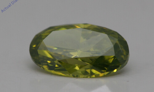 Oval Cut Loose Diamond (1.01 Ct,Green(Irradiated) Color,Vs1 Clarity)