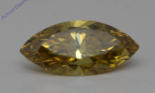 Marquise Cut Loose Diamond (1.49 Ct,Yellow(Irradiated) Color,Vs1 Clarity) IGL Certified