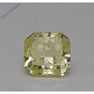 Radiant Cut Loose Diamond (1.01 Ct,Yellow(Irradiated) Color,Si1 Clarity) GIA Certified