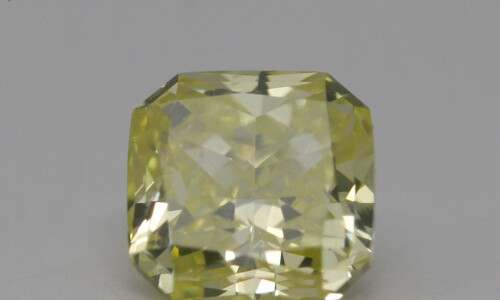 Radiant Cut Loose Diamond (1.01 Ct,Yellow(Irradiated) Color,Si1 Clarity) GIA Certified