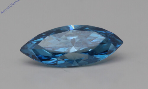 Marquise Cut Loose Diamond (0.71 Ct,Sky Blue(Irradiated) Color,Vs1 Clarity)