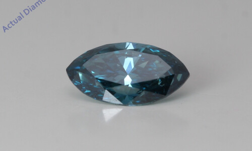 Marquise Cut Loose Diamond (1.12 Ct,Ocean Blue(Irradiated) Color,Si2 Clarity)