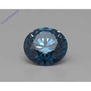 Round Cut Loose Diamond (1.02 Ct,Sky Blue(Irradiated) Color,Vs1 Clarity)