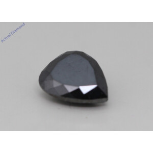 Pear Cut Loose Diamond (3.71 Ct,Black(Irradiated) Color,Clarity)