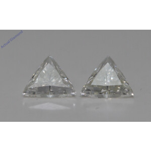 A Pair Of Triangle Cut Loose Diamonds (0.79 Ct,J Color,Si1 Clarity)