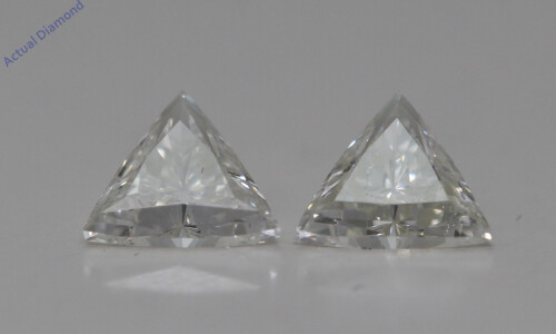 A Pair Of Triangle Cut Loose Diamonds (0.79 Ct,J Color,Si1 Clarity)