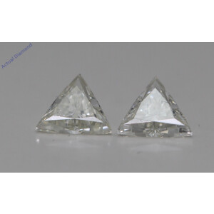 A Pair Of Triangle Cut Loose Diamonds (0.76 Ct,K Color,Vs1 Clarity)