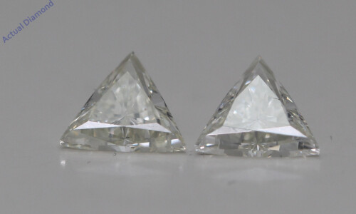 A Pair Of Triangle Cut Loose Diamonds (0.76 Ct,K Color,Vs1 Clarity)