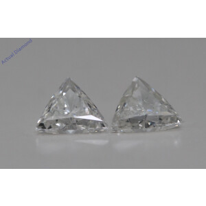 A Pair Of Triangle Cut Loose Diamonds (0.69 Ct,I Color,Si2 Clarity)