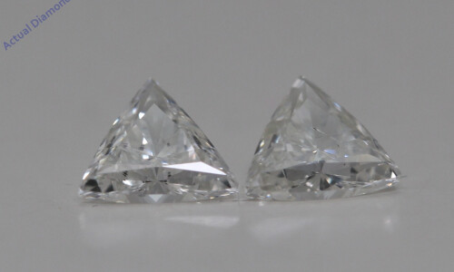 A Pair Of Triangle Cut Loose Diamonds (0.69 Ct,I Color,Si2 Clarity)