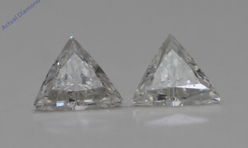 A Pair Of Triangle Cut Loose Diamonds (0.68 Ct,I Color,Si2 Clarity)