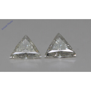 A Pair Of Triangle Cut Loose Diamonds (0.7 Ct,J Color,Si2 Clarity)