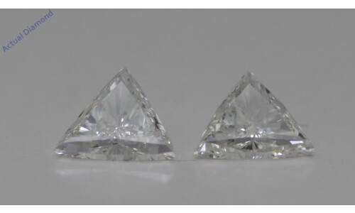 A Pair Of Triangle Cut Loose Diamonds (0.6 Ct,J Color,Vs1 Clarity)
