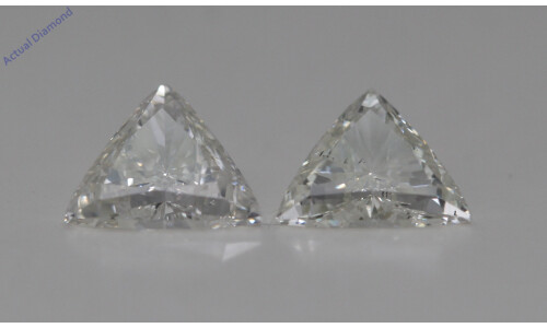 A Pair Of Triangle Cut Loose Diamonds (1.02 Ct,J Color,Vs2-Si1 Clarity)