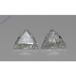 A Pair Of Triangle Cut Loose Diamonds (0.77 Ct,J Color,Vs2-Si1 Clarity)