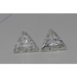 A Pair Of Triangle Cut Loose Diamonds (0.75 Ct,J Color,Vs1 Clarity)