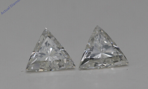 A Pair Of Triangle Cut Loose Diamonds (0.75 Ct,J Color,Vs1 Clarity)