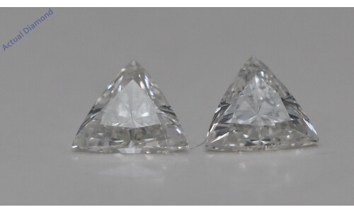 A Pair Of Triangle Cut Loose Diamonds (0.7 Ct,I Color,Si1 Clarity)