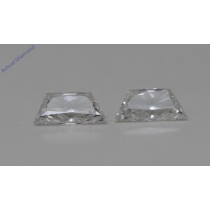 A Pair Of Trapezoid Brilliant Cut Loose Diamonds (0.47 Ct,H Color,Vs2-Si1 Clarity)