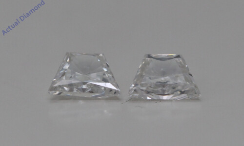 A Pair Of Trapezoid Brilliant Cut Loose Diamonds (0.52 Ct,G Color,Vs2-Si1 Clarity)