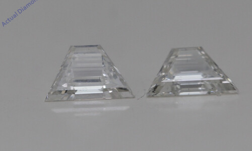 A Pair Of Trapezoid Step Cut Cut Loose Diamonds (0.81 Ct,H Color,Vs2-Si1 Clarity)