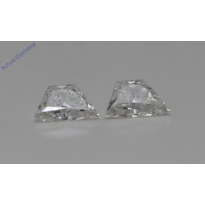 A Pair Of Trapezoid Brilliant Cut Loose Diamonds (0.46 Ct,H Color,Vs2 Clarity)