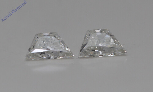 A Pair Of Trapezoid Brilliant Cut Loose Diamonds (0.46 Ct,H Color,Vs2 Clarity)